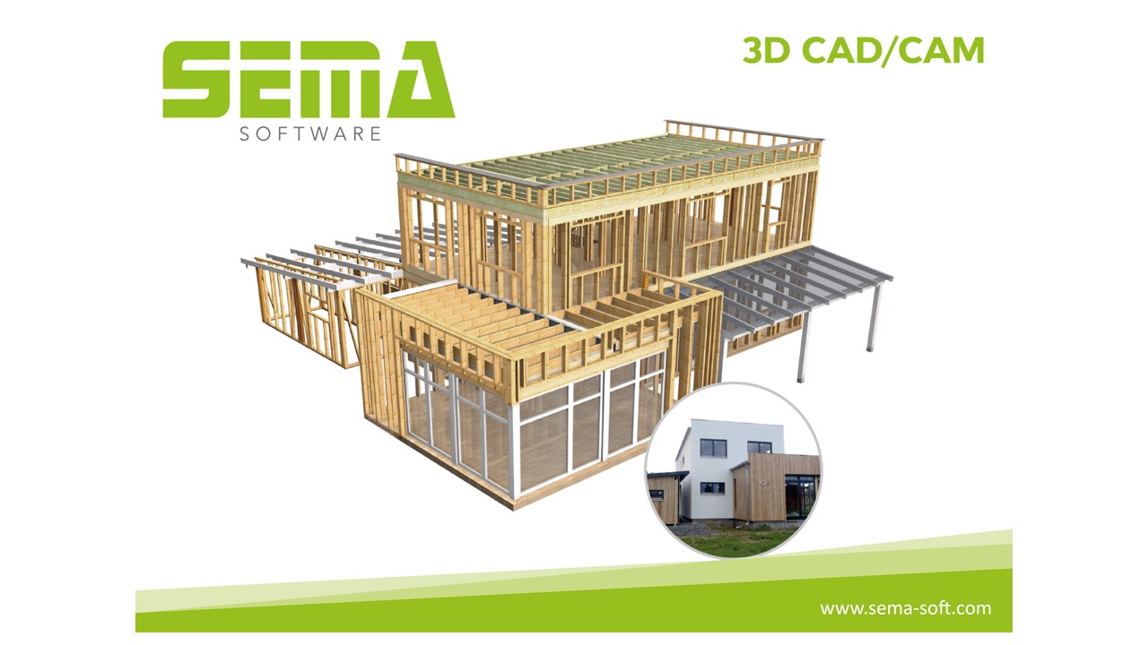 SEMA Software –  SEMA 3D CAD/CAM – profesjonalne oprogramowanie do projektowania konstrukcji drewnianych, schodów i elewacji blaszanych